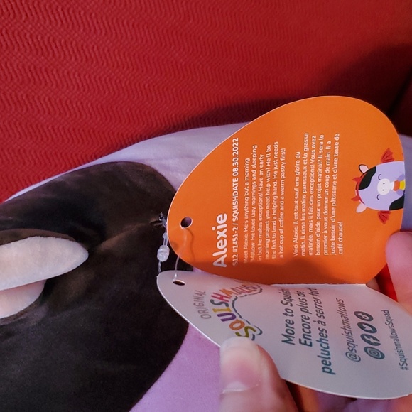 NWT Alexie the Cow Eating Candy Corn Halloween Squishmallow 14” - Picture 2 of 3